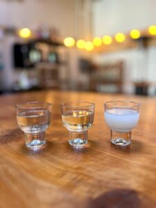 Three Sake Glasses